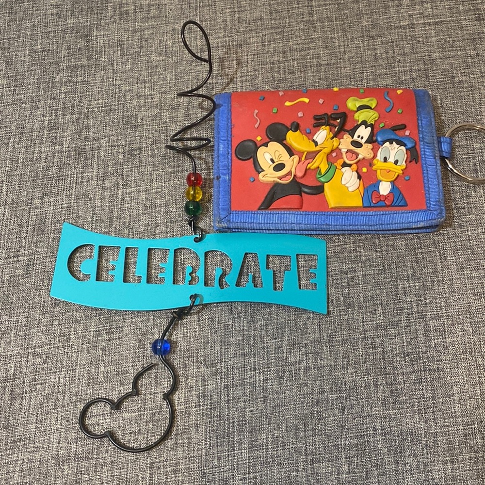 Vintage Disney Windchime &Wallet Bundle